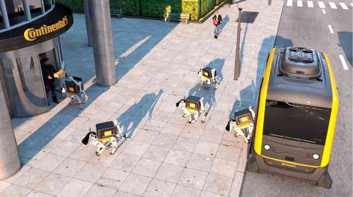 Livraisons par chiens robots