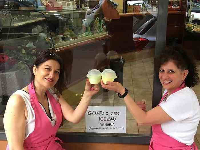 Un glacier italien propose des glaces pour chiens